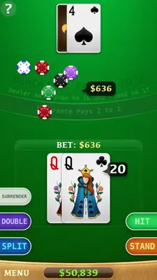 Blackjack android App screenshot 9