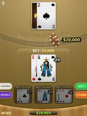 Blackjack android App screenshot 1